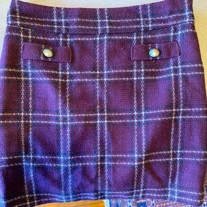 Plaid Ann Taylor Skirt